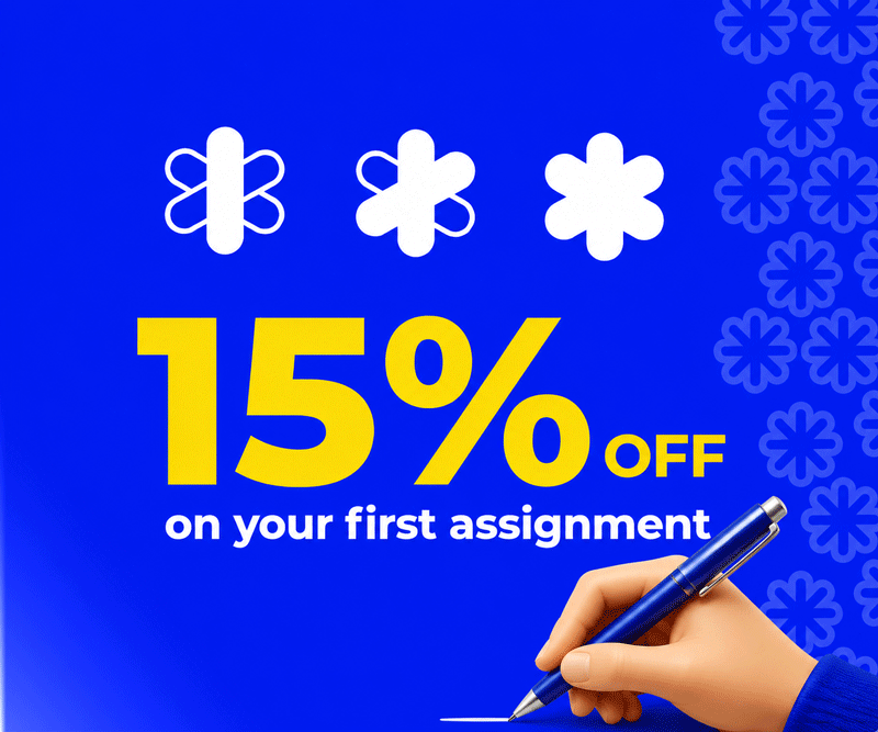 Get 15 percent discount on your first assignment