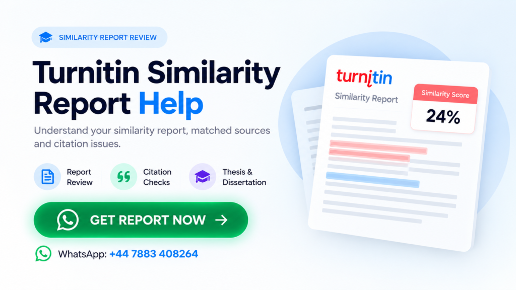 turnitin similarity report help
